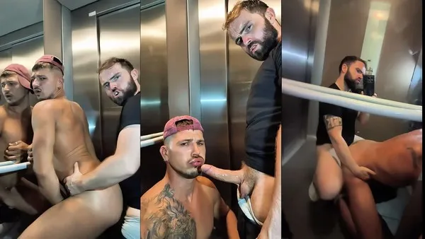 Elevator Hookup – Hot Gay Sex in Lift – RSSecurityX and Tom Storm